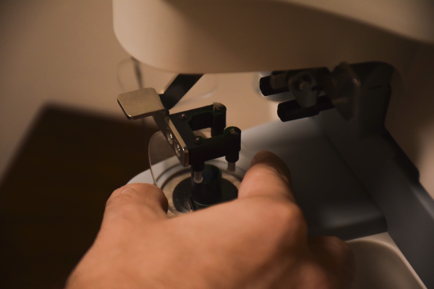 Calibração de equipamento de exame oftalmológico